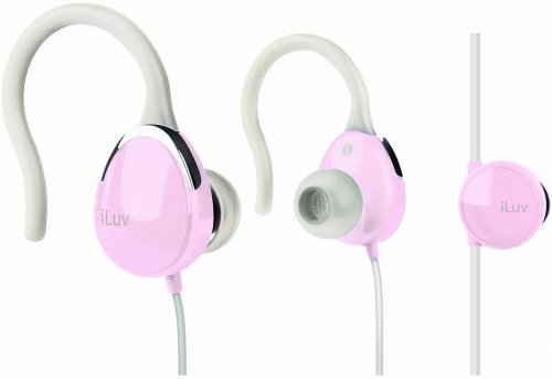 iLuv (アイラブ) i203PNK 耳かけ式カナル型ステレオイヤホン ピンク iLuv-i203PNK