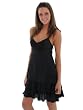 Unique Ruffled Dress Unique Black Sizes 4 or 8