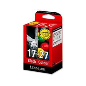 Lexmark No. 17 and No. 27 Inkjet Cartridges Black and Colour Ref 0080D2952