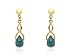 9ct Yellow Gold Triplet Opal Drop Earrings