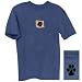 Appliqued Dachshund Black Tee Shirt