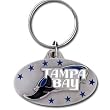Pewter MLB Team Logo Key Ring - Tampa Bay Rays