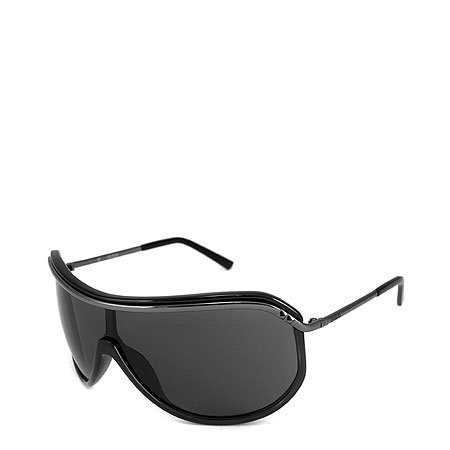 Guess Womens 6336 Black Shield Sunglasses, Black