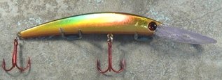 JLVLures JLV lures Diver Casting Trolling Crystal Black Gold : Wobbling Wiggling Wiggle Minnow Saltwater Fishing Freshwater Steady Retrieve Stop-Go Tarpon Snook Redfish Deep Zander Barramundi Cod Speckled Trout Striper Pike Muskie Peacock Largemouth Walleye