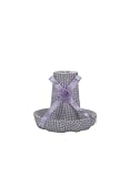 Lavender Check Hat Chandelier Shade