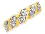 Image of 18ct Gold and Diamond Half Eternity Ring - 1ct