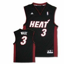 Miami Heat Dwyane Wade Men's Black NBA Replica Jersey, X-Large