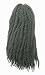 New Locks Afro Kinky Twist synthetic hair 1B black