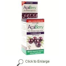 Natrol - Pure Acai Berry Weight Loss Detox Diet Capsules, 75ct Bonus Size