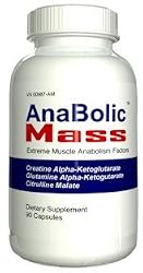 Anabolic Mass - 90 Capsules CE2 Creatine AKG Chrysin Glutamine AKG