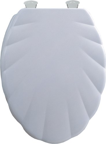 Bemis 122EC-000 White Easy Clean Elongated Closed Front Toilet Seat With Cover 122EC