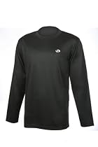 Phiten X30 Loose Gear Long Sleeve Shirt, Medium, Black