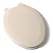 Comfort Seats C1B4E2-03 Deluxe Molded Wood Toilet Seat, Elongated, Almond