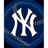 New York Yankees Light Weight Fleece MLB Blanket (Flashball Series) (50
