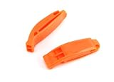 Ultralight Ultraloud Emergency Safety Whistle - ABS Plastic for Camping - Hiking - Boating (Orange)