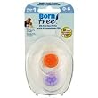 Born Free Clear Pacifier 2-pack, Stage 1, Orange/Purple