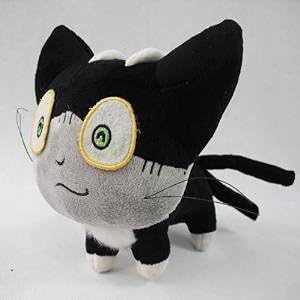 Fatflyshop 12"anime Ao No Exorcist Black Cat Kuro Plush Plushies Animals Stuffed Soft Doll Toy
