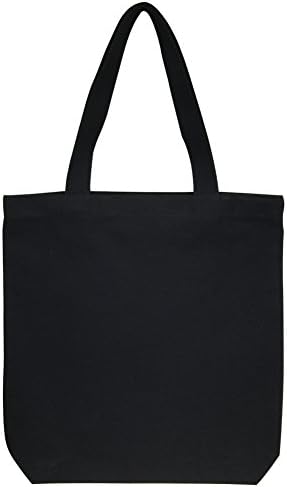 Savezone Cotton Tote Bag (Large, Black)