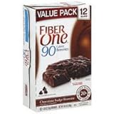 Fiber One Brownies Chocolate Fudge Value Pack, 10.6 Ounce