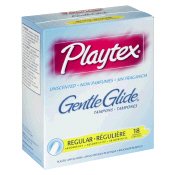 Playtex Gentle Glide Unscented Regular 18 Tampons
