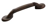 Amerock BP1300-ART Ribbed Pull 3-Inch Center, Antique Rust