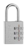 Master Lock 630D 1-3/16-Inch Wide Luggage Lock, Brushed Aluminum