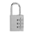 Master Lock 630D 1-3/16-Inch Wide Luggage Lock, Brushed Aluminum