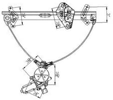Genuine Honda Parts 72210-SDN-A03 Front Passenger Side Window Regulator