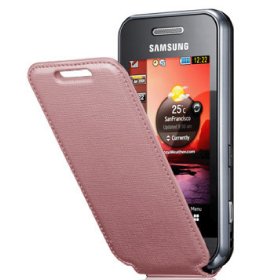 Genuine Samsung Tocco Lite Premium Flip Case for S5230 Tocco Lite - Pink