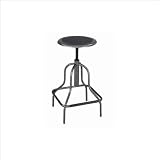Safco 6665 Industrial Stool, without Back, Seat Height 22 in.x27 in., Pewter