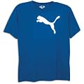 Puma Men's Cat T-Shirt,Strong Blue/White,Small