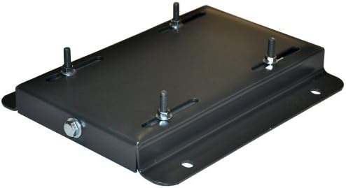 Adjustable Steel Motor Mounting Base, For NEMA Frames 143T/143, Bolt Size 5/16 Inch, Length 10 1/2 Inches, Height 1 1/8 Inches, Width 7 1/2 Inches