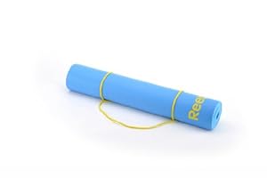 Reebok Yoga Mat - Esterilla de yoga, tamaño 173 x 61 x 0.4 cm, color azul