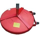 2 Bases with 8 foot Poles, Slides & Wheel Attachments