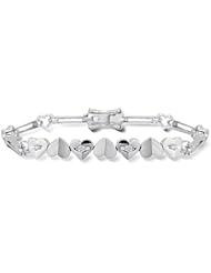 0.11 Cts Diamond Heart Bracelet in 18K White Gold
