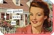 my garden kicks ass Keychain by anne taintor