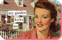my garden kicks ass Keychain by anne taintor