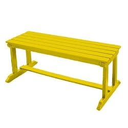 Prairie Leisure Design 44-006 Backless Bench - Buttercup Yellow