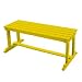 Prairie Leisure Design 44-006 Backless Bench - Buttercup Yellow