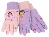 Midwest Glove DE102T Dora The Explorer All Cotton Kids Jersey Glove, Soft Pale Pink