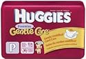 Huggies Diapers, Gentle Care Preemies Diapers, Size P, Fits Up to 6 lbs, Pack of 30