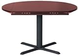 36'' Square x 51'' Round Drop Leaf Table Top in Mahogany with Standard Cross Base