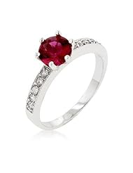 Petite Garnet Engagement Ring
