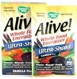 Alive! Whole Food Energizer Ultra-Shake Packets by Nature's Way - Apple Cinnamon, Box of 10