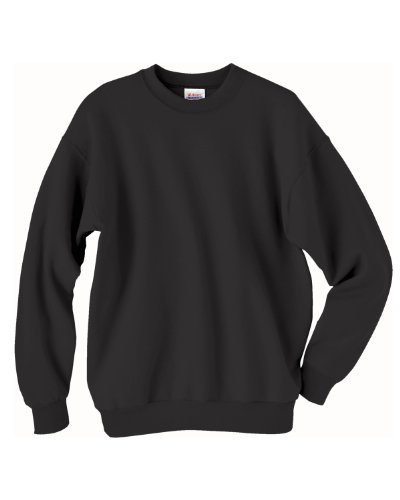 Hanes ComfortBlend Long Sleeve Fleece Crew - p160, Black, Large