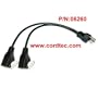 Conntek 06260 V-Cable 12-Inch 1 to 2 Outlet V Power Equalizer 2 5-15R Powerstrip Outlet Creator