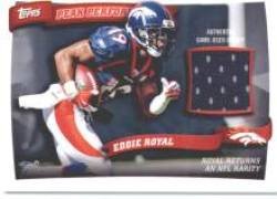 2010 Topps Peak Performance Relics #PPR-ER Eddie Royal - Denver Broncos (Piece of Authentic Jersey)(Football Cards)