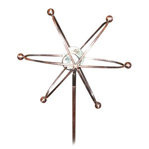 Alpine GID164G Glowing Gazing Globe With Metal Stand - White
