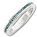 Sterling Silver 2.75mm Black Eternity Band