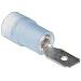 Morris Products 11952 Male Disconnect, Double Crimp, Nylon Insulated, Blue, 16-14 Wire Size, 0.020"X0.187" NEMA Tab  (Pack of 100)